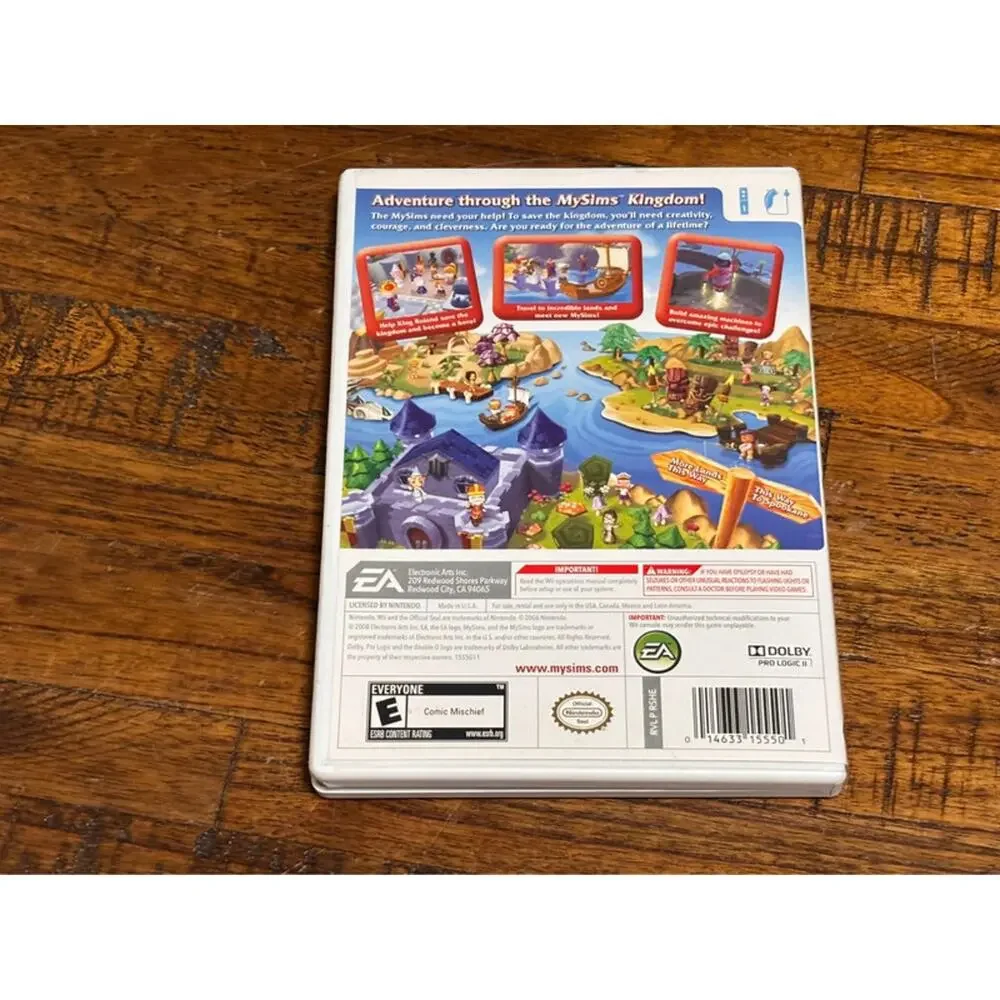 MySims Kingdom (Nintendo Wii, 2008) My Sims Complete w/ Manual Case